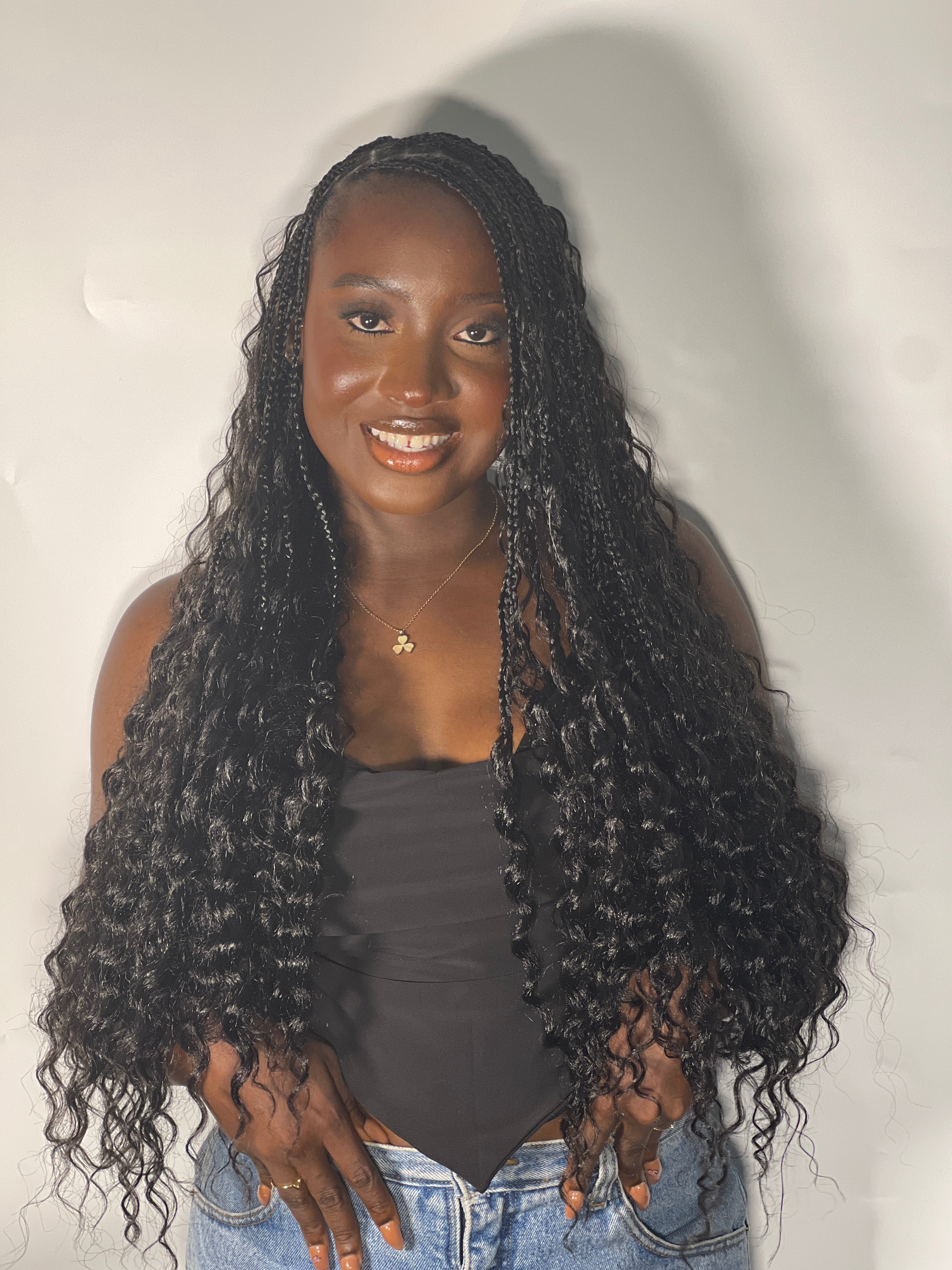 DIAMOND BRAIDING HAIR|(DEEP TWISTS)|SINGLE BUNDLES|24 Inches